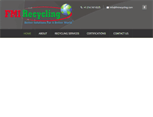 Tablet Screenshot of fmirecycling.com